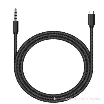 Type C to 3.5mm 4-Conductor Aux Cable